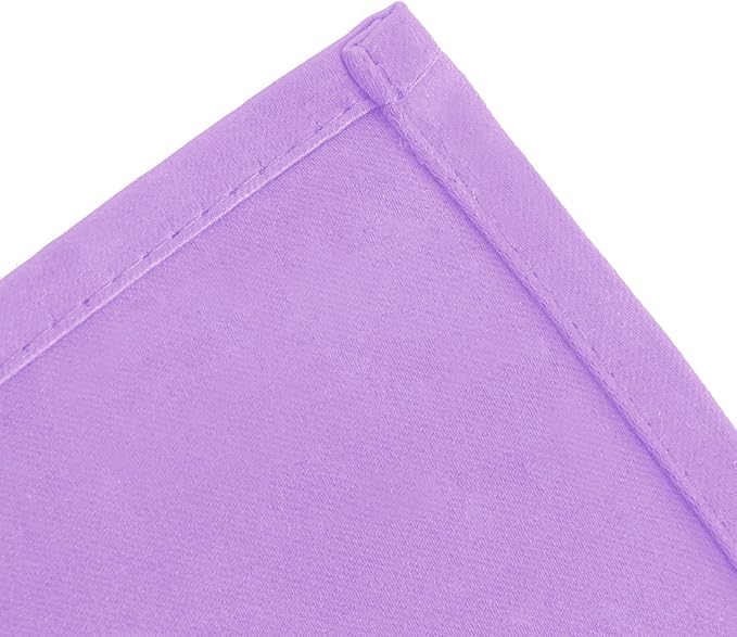 LEMOMO Blackout Curtains 66 x 72 Inch Long Lavender Curtains Set of 2 Panels Room Darkening Curtains for Bedroom and Living Room