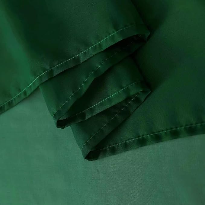 SpaceDresser Basic Rod Pocket Sheer Voile Window Curtain Panels White 1 Pair 2 Panels 38 Width 45 Inch Long for Kitchen Bedroom Children Living Room Yard(Foliage Green,38 W x 45 L)