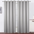 LEMOMO Blackout Curtains 52 x 108 inch/Light Grey Curtains Set of 2 Panels/Thermal Insulated Room Darkening Bedroom Curtains