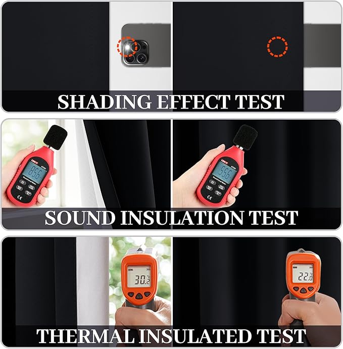 Yakamok Black Room Darkening 100% Blackout Curtains Grommet Extra Wide Window Treatment with 2 Thick Layers-Thermal Insulated Drape 1 Panel for Living Room Patio Door 100 by 84 Inches Length
