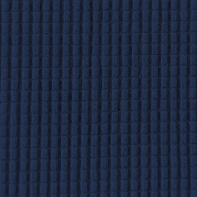 Easy-Going Stretch 4 Seater Sofa Slipcover 1-Piece Sofa Cover Furniture Protector Couch Soft with Elastic Bottom for Kids, Polyester Spandex Jacquard Fabric Small Checks Navy