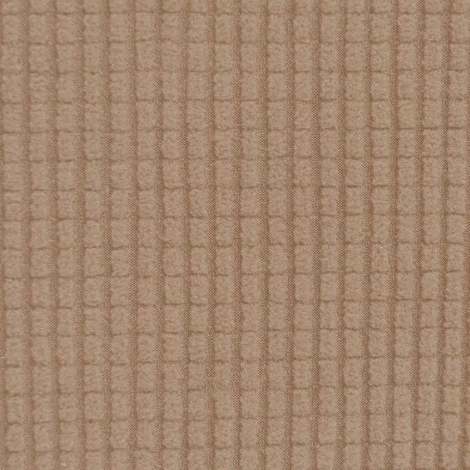 Easy-Going Stretch Loveseat Slipcover 1-Piece Sofa Cover Furniture Protector Couch Soft with Elastic Bottom for Kids Polyester Spandex Jacquard Fabric Small Checks (Loveseat, Camel)