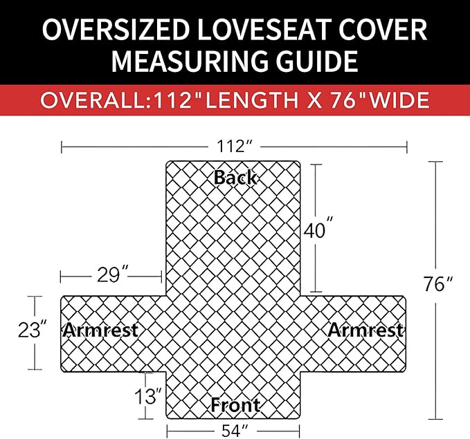 Easy-Going Sofa Slipcover Reversible Loveseat Sofa Cover Couch Cover for 2 Cushion Couch Furniture Protector with Elastic Straps for Pets Kids Dog Cat (Oversized Loveseat, Light Gray/Light Gray)
