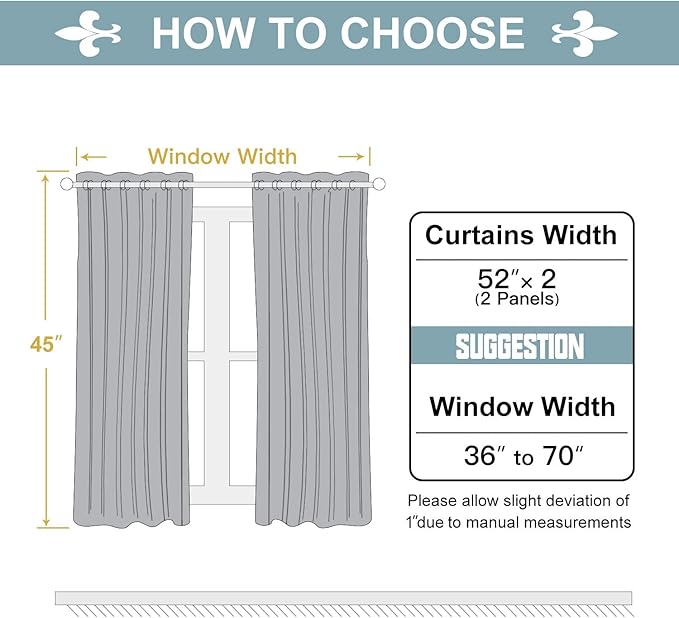 ChrisDowa Grommet Room Darkening Curtains for Bedroom and Living Room - 2 Panels Set Thermal Insulated Blackout Curtains (Pink, 52W x 45L)