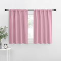 NICETOWN RV Blackout Curtains for Camper Windows, Rouge Pink, 42" x 36", Set of 2, Kitchen Curtains, Short Blackout Drapes, Thermal Insulated Rod Pocket Window Treatment Draperies for Nursery