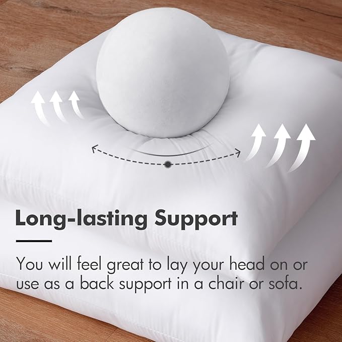 MIULEE Throw Pillow Insert Premium Pillow Stuffer Sham Rectangle for Decorative Cushion Bed Couch Sofa 14x24 Inch