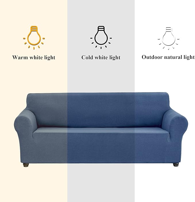 Joccun Stretch Chair Couch Cover,1-Piece Sofa Slipcover Spandex Jacquard Fabric Sofa Covers with Elastic Bottom,Washable Furniture Protector for Dogs,Cats,Kids(Armchair,Riverside)