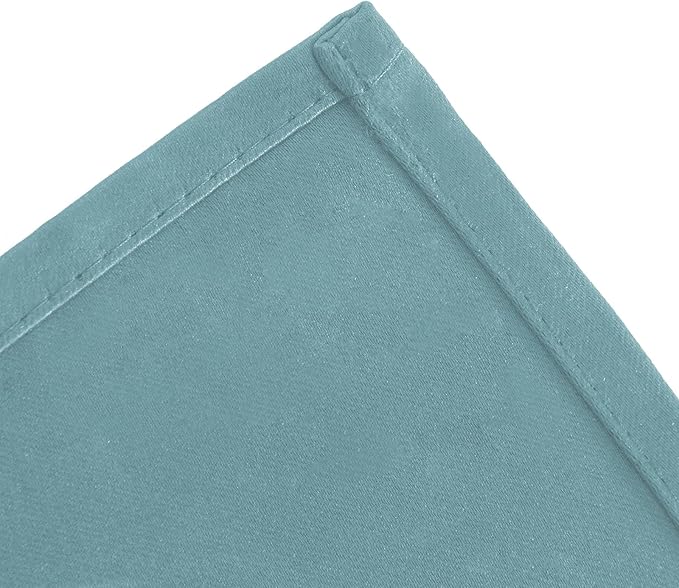 LEMOMO Blackout Curtains 66 x 84 inch/Stone Blue Curtains Set of 2 Panels/Thermal Insulated Room Darkening Bedroom Curtains