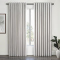 100% Blackout Curtains 70 Inch Wide 90 Inch Long for Living Room Sliding Glass Door Back Tab Pleated Neutral Modern Bedroom Heavy Insulated Large Window Drapes (70" Wx90"Lx2Panels) Grey Beige