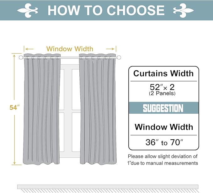 ChrisDowa 100% Blackout Curtains for Bedroom with Black Liner, 2 Thick Layers Total Blackout Thermal Insulated Grommet Window Curtains 2 Panels Set (Cappuccino, 52 x 54 Inch)