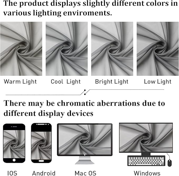 Lecloud Charcoal Grey Sheer Curtains 78 Inches Long 2 Panels, Light Filtering Voile Breathable Curtains, Privacy Solid Window Treatments with Rod Pocket for Bedroom Living Room, Each 42" W x 78" L