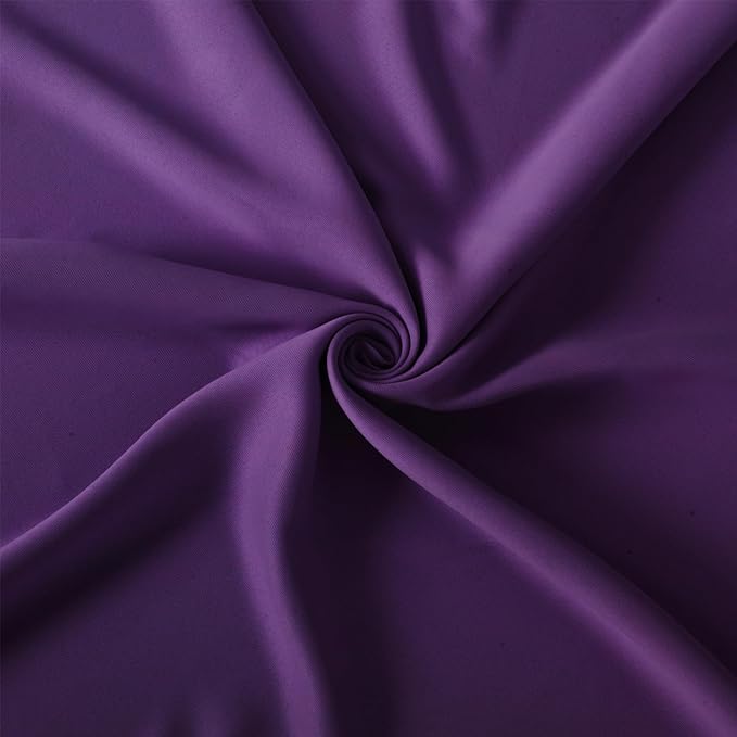 LEMOMO Purple Thermal Blackout Curtains/52 x 72 Inch/Set of 2 Panels Room Darkening Curtains for Bedroom