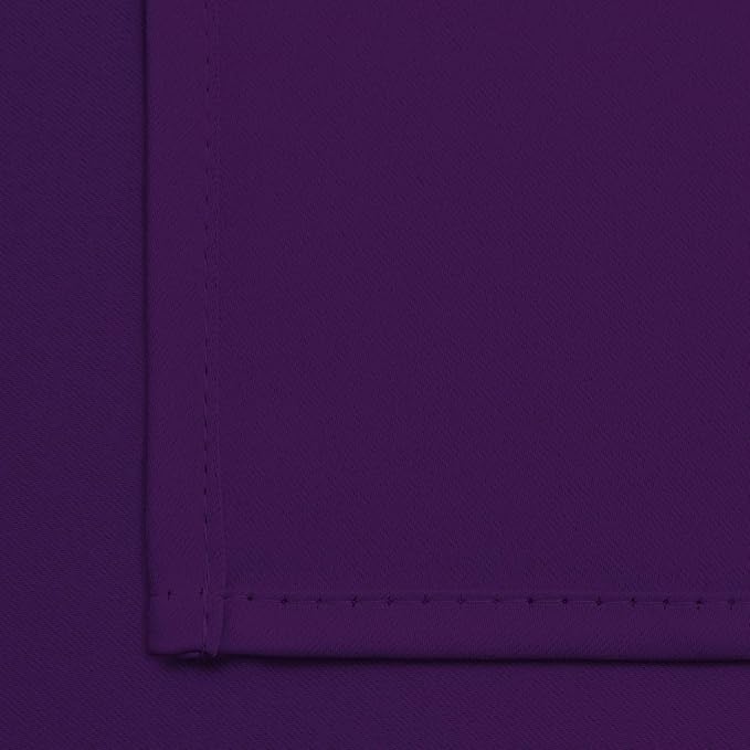 Yakamok Kitchen Bathroom Window Curtains - Blackout Curtains Small Window Short Drapes for Bedroom Living Room Kids Nursery Room(2 Panels,Purple,52x36 Inch)
