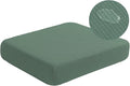 Water Repellent Sofa Seat Cushion Covers for Living Room 3 Seater, Stretch Couch Cushion Slipcovers Reversible Furniture Protector (Large, Matcha Green)