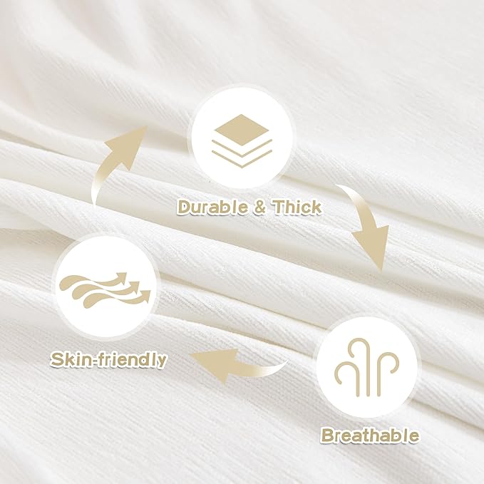 MYSKY HOME Sofa Covers for 2 Cushion Couch L Shaped Couch Cover Washable Couch Cover with Tassels Boho Couch Covers Non Slip Super Universal Soft Sofa Slipcover for Kids, Dogs, Pets, 71"x118", White