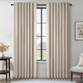 78 Inch Custom Made Curtains for Sliding Door Closet Doors 100% Blackout Curtains for Living Room Bedroom Back Tab Pleated Heat Blocking Insulated Drapes Heat Neutral White (W52" x L78") 2 Panels
