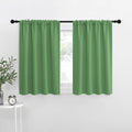 NICETOWN Blackout Curtains for RV Windows, Froest Green, 29" by 20", 2 Panels, Room Darkening Window Curtain Panels, Easy-Care Solid Thermal Insulated Draperies/Drapes for Daughter Room