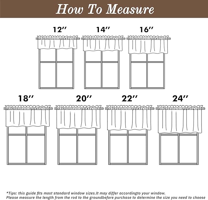 Chyhomenyc Black Valance for Windows, Light Filtering Faux Linen Solid Short Curtain Valance, Burlap Decorative Small Curtain for Kitchen Bathroom Laundry Basement, 60Wx12L inch, 1 Piece