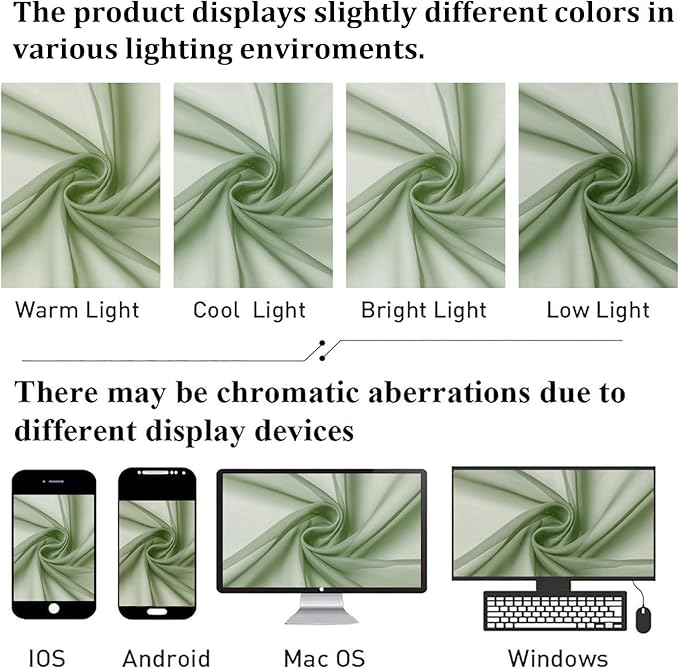 Lecloud Sage Green Sheer Curtains 90 Inches Long 2 Pcs, Modern Solid Voile Light Filtering Drapes, Airy Privacy Window Curtains with Rod Pocket for Dining Room/Bedroom/Living Room, Each 42" W x 90" L