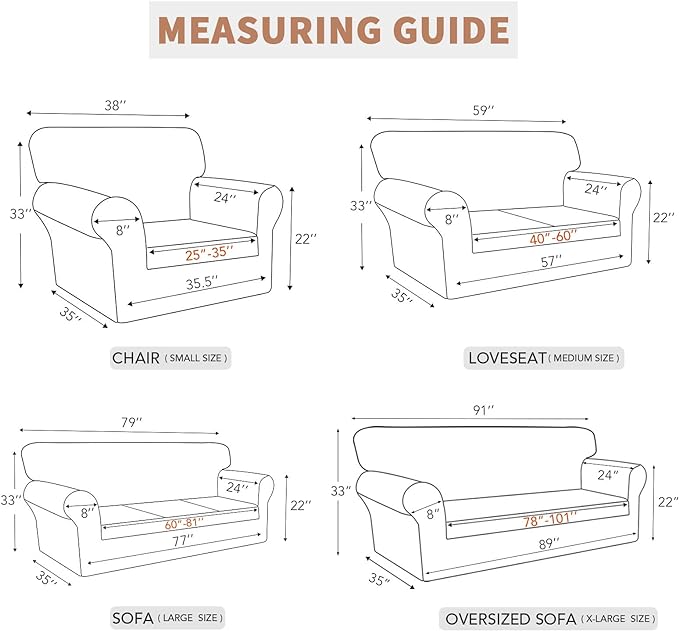 Easy-Going 100% Waterproof Chair Couch Cover, Dual Waterproof Sofa Cover, Stretch Jacquard Sofa Slipcover, Leakproof Furniture Protector for Kids, Pets, Dog and Cat (Chair, Peacock Blue)