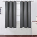 LEMOMO Frost Grey Thermal Blackout Curtains/38 x 63 Inch/Set of 2 Panels Room Darkening Curtains for Bedroom
