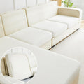 Sofa Covers Couch Covers for Sofa Pet Friendly Couch Cushion Covers Universal Sofa Covers Washable Stretch Slipcovers for Sectional Sofa (Texture Ivory White,Headrest Cover)
