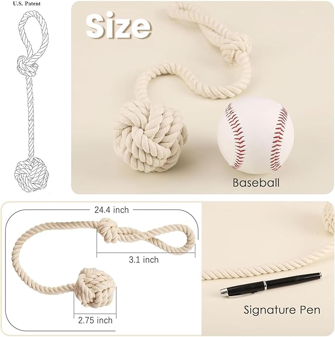 Melaluxe 4 Pack Curtain Tiebacks - Heavy Duty Curtain Rope Tieback, Handmade Rural Decorative Curtain Holdbacks (Beige)