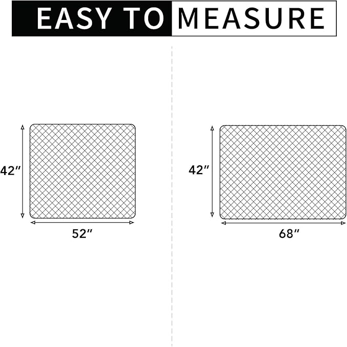 Easy-Going Sectional Couch Covers for Dogs L Shape Sofa Cover Reversible Sofa Slipcover Chaise Lounge Cover Furniture Protector Cover for Pets Dog Cat (42 x 52 inches, Chocolate/Chocolate)