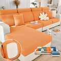 Soothing Home Sofa Covers, Sofa Hero Covers, Wear-Resistant Universal Couch Covers Washable Stretch Sectional Couch Cushion Covers (Orange,Large Single Seat Cover)