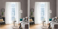 MIULEE White Sheer Curtains 90 inches Long Window Curtains 2 Panels Solid Color Elegant Window Voile Panels/Drapes/Treatment for Bedroom Living Room (54X90 Inches White) (Pack of 2)