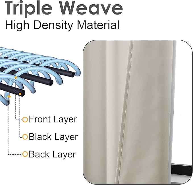 Chyhomenyc Natural Valances for Window, Light Filtering Short Curtains for Kitchen Bedroom Living Room, Rod Pocket Top Small Window Treatment Valance RV Bunk Panels, 40" Wx14 L, 2 Pieces