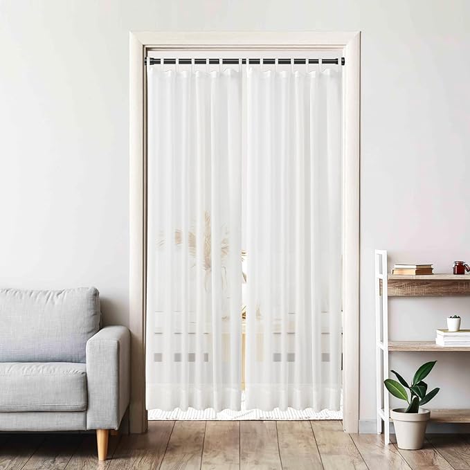 AIZESI Tension Curtain Rod 28 to 48 Inch, 2pcs Black Tension Rod Adjustable Curtain Rod Curtain Tension Rod Spring Tension Curtain Rod No Drill Spring Curtain Rod Small Shower Rod