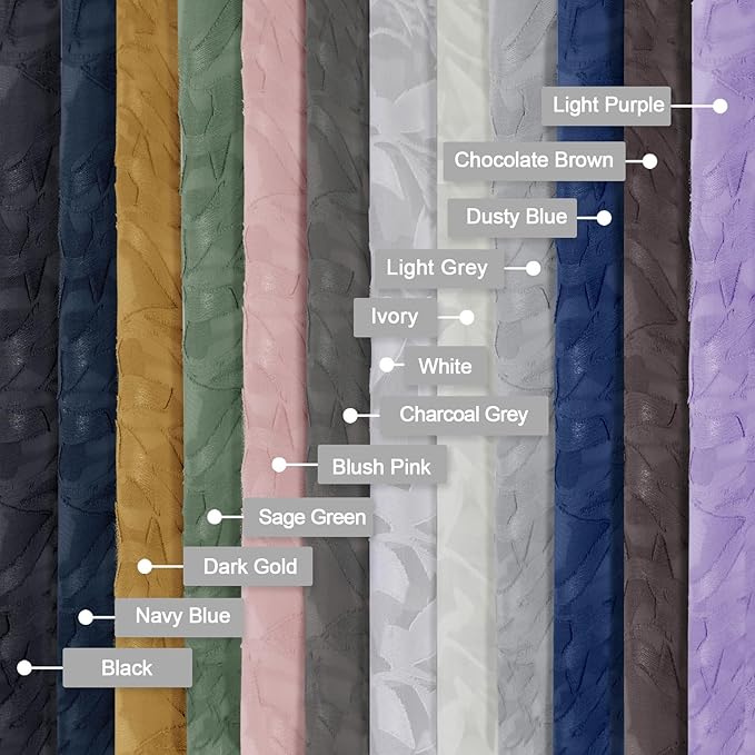 Lecloud Leia White Sheer Curtains 84 Inches Long 2 Panels, Semi Sheer Jacquard Clip Leaves Texture Dual Rod Pockets Living Room Curtains, Airy Gauzy Drapes for Bedroom, 38x84 Inch