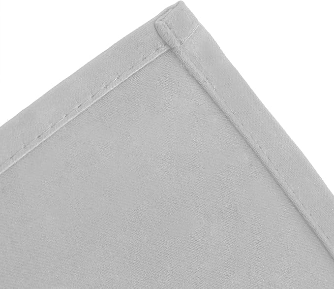 LEMOMO Blackout Curtains 66 x 72 Inch Long Light Grey Curtains Set of 2 Panels Room Darkening Curtains for Bedroom and Living Room