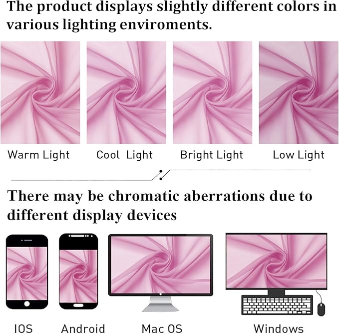 Lecloud Light Pink Sheer Curtains 63 Inch Length 2 Panels Set, Elegant Voile Window Curtains for Bedroom Living Room, Airy Sheer Drapes for Dinning Room with Rod Pocket, Each Panel 42 X 63 Inch
