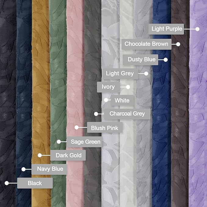Lecloud Leia Ivory Sheer Curtains 45 Inch Length 2 Panels, Elegant Balance Light & Privacy Jacquard Textured Leaf Voile Curtains, Dual Rod Pockets Drapes for Bedroom Living Room, Each 28" W x 45" L