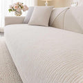 Soft Waterproof Chenille Cover Washable, Non Slip Sectional Sofa Covers for 3 Cushion Couch Sofa L Sharped Sofa Slipcover for Pets, Furniture Protector (1 PCS 27"x27" White)