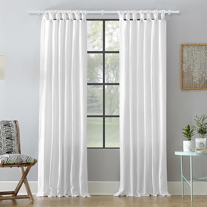 Curtain Rods 2 Pack 5/8 inch White Curtain Rods for Windows 30 to 88 Inch with Brackets Easy to Install for Bedroom Living room Kitchen