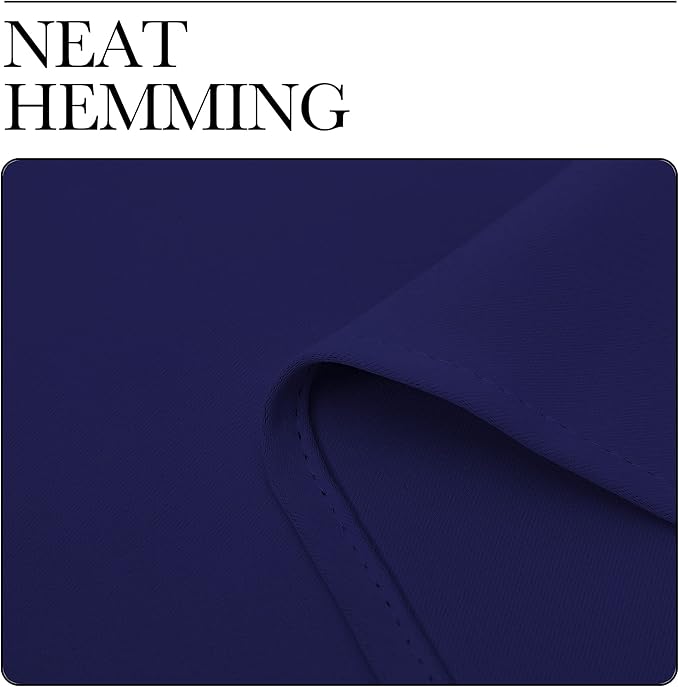 NICETOWN Blackout Curtains for Living Curtains, Navy Blue, 2 Panels, 42 by 72, Room Darkening Window Curtain Panels, Easy-Care Solid Thermal Insulated Draperies/Drapes for Daughter Room