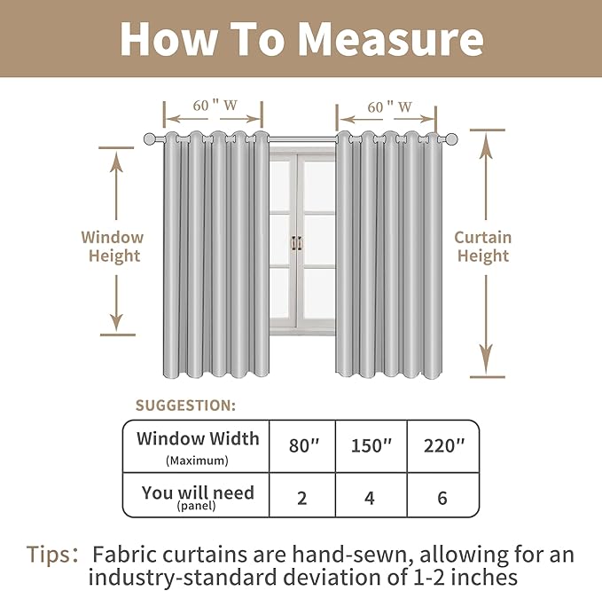 LAMIT Linen Curtains 63 inch Length for Living Room, Flax Textured Light Filtering Boho Semi Sheer Window Textured Modern Drapes with Bronze Grommet for Bedroom, 2 Panels Set, 60 x 63 Inch, Linen