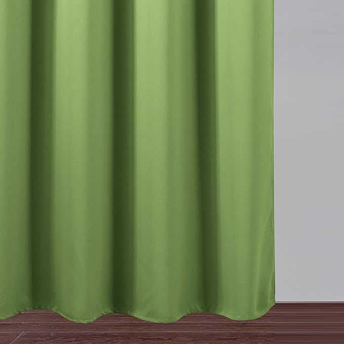 LEMOMO Blackout Curtains 52 x 45 inch/Light Green Curtains Set of 2 Panels/Thermal Insulated Room Darkening Bedroom Curtains