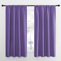 NICETOWN Blackout Curtains for Bedroom, Blackout Curtain Panels, Lilac Purple, 1 Pair, 42 by 45-inch, Window Treatment Energy Saving Thermal Insulated Solid Rod Pocket Blackout Drapes/Draperies