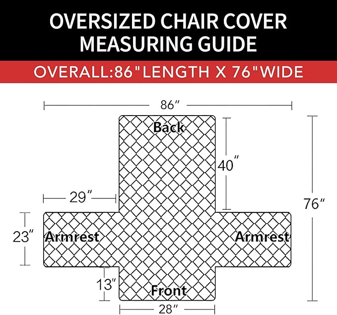 Easy-Going Oversized Chair Sofa Slipcover Reversible Sofa Cover Water Resistant Couch Cover Furniture Protector Cover with Elastic Straps for Pets Dog (Oversized Chair, Camel/Ivory)