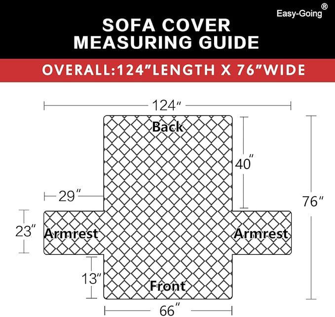 Easy-Going Reversible Couch Cover for 3 Cushion Couch Sofa Cover for Dogs Water Resistant Furniture Protector Cover with Foam Sticks Elastic Straps for Pet Cat (Sofa, Dark Blue/Light Blue)