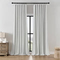 Joydeco Faux Linen Curtains 96 Inches Long 2 Panels Set for Bedroom Living Room, 52 inch Wide Light Filtering Drapes with Back Tab & Rod Pockets (52x96 inch, Greyish White)
