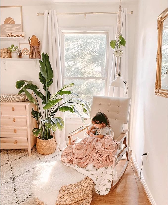NICETOWN 100% Blackout Window Curtain Panels, Full Light Blocking Drapes with Black Liner for Nursery, 72 inch Drop Thermal Insulated Draperies (White, 2 Pieces, 52-inch Wide Per Panel)