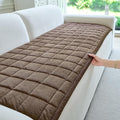 Couch Covers for Dogs Washable, Non Slip Couch Covers for Loveseat Sofa Pet Friendly, Soft Fuzzy Sofa Covers for Pet, Dog Couch Cover Furniture Protector(1PC,Dark Brown,27.6"x94.5")