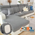 Soothing Home Sofa Covers, Sofa Hero Covers, Wear-Resistant Universal Couch Covers Washable Stretch Sectional Couch Cushion Covers (Grey,Headrest Cover)