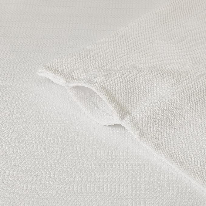 Chyhomenyc Cream Valance for Windows, Light Filtering Faux Linen Textured Small Kitchen Window Curtain, Rod Pocket Short Valance for Bathroom Laundry Basement, 60Wx14L inch, 1 Piece