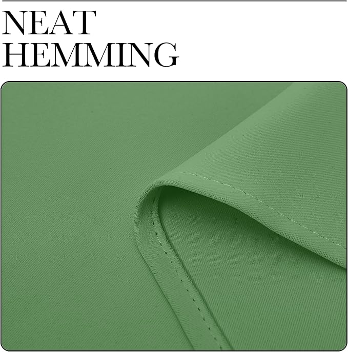 NICETOWN Blackout Curtain Panels for Bedroom, 2 Panels, Forest Green, W42 x L40-inch, Thermal Insulated Grommet Top Blackout Draperies and Drapes for Basement